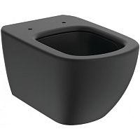 Чаша унитаза Ideal Standard T0079V3 Tesi подвесного 36х53 см, глубокий смыв, Silk Black (черный шелк) Чаша унитаза Ideal Standard T0079V3 Tesi подвесного 36х53 см, глубокий смыв, Silk Black (черный шелк)