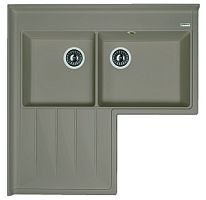 Мойка для кухни Florentina 20.380.L0960.305 Адрия 96х96 см, с крылом, серая