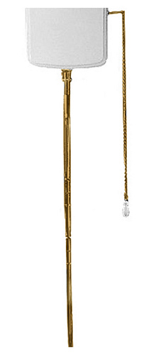 Высокая труба с механизмом слива Simas R01oro Arcade/Londra/Lante для бачка без подводки, цвет золото снят с производства