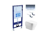 Комплект Aquatek SET Амадео cm-010 4 в 1: рама Standard INS-0000012 + крепеж KKI-0000002 + кнопка KDI-0000010 + унитаз AQ1180-00 с крышкой-сиденьем Soft-close, белый Комплект Aquatek SET Амадео cm-010 4 в 1: рама Standard INS-0000012 + крепеж KKI-0000002 + кнопка KDI-0000010 + унитаз AQ1180-00 с крышкой-сиденьем Soft-close, белый