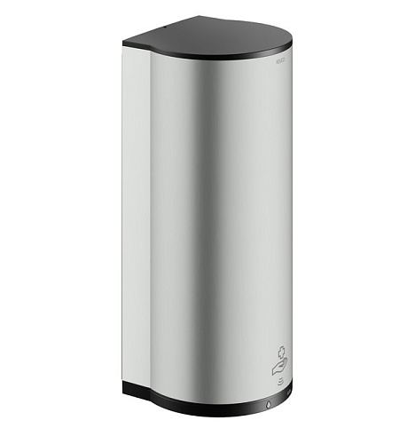 Дозатор Keuco 14987070037 Plan дезинфицирующих средств, нержавеющая сталь finish/черный