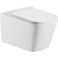 Унитаз подвесной Aquatek AQ0530-00 Либра 52х36 см, безободковый, белый