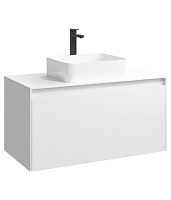 Тумба под раковину Aqwella Mobi MOB0110W+MOB0710W