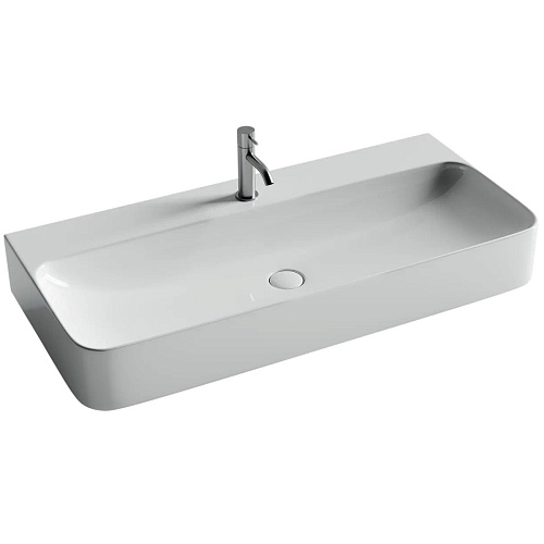 Умывальник Ceramica Nova CN2007 Aura, без перелива, 100х47 см, белый Умывальник Ceramica Nova CN2007 Aura, без перелива, 100х47 см, белый