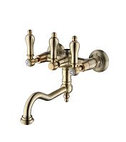 Смеситель Caprigo 03M-518-vot Adria-Classic Metal Edition для ванны, бронза