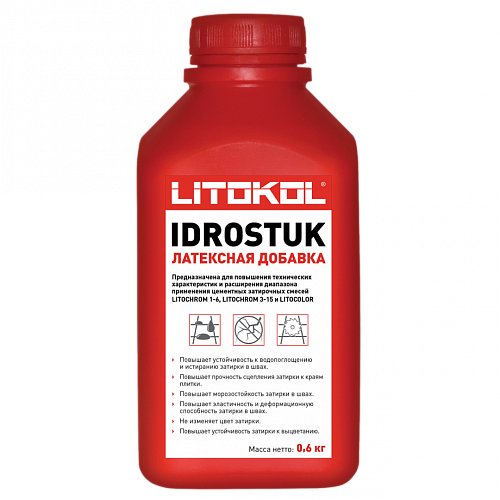 Латексная добавка Litokol IDROSTUK (0.6кг)