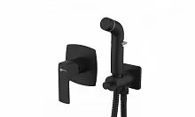 Смеситель Lemark LM7219BL Ursus с гигиеническим душем, черный