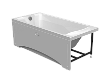 Панель фронтальная Radomir 1-21-0-0-9-029 к ванне Ларедо 168х70 см (без ложементов под декор), белая