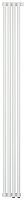 Радиатор Сунержа 12-0312-1804 Эстет-11 отопительный н/ж EU50 1800х180 мм/ 4 секции, белый