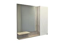 Зеркальный шкаф COMFORTY 00-00008508 Мерано 90х80 см, дуб дымчатый