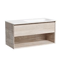 Тумба Sancos MR1.0100REG Marmi 1.0 под раковину 99.5х44.5 см, подвесная, правая, дуб галифакс натуральный Тумба Sancos MR1.0100REG Marmi 1.0 под раковину 99.5х44.5 см, подвесная, правая, дуб галифакс натуральный
