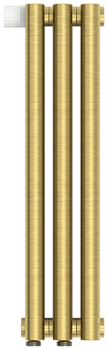 Радиатор Сунержа 051-0310-5003 Эстет-1 отопительный н/ж EU50 левый 500х135 мм/ 3 секции, состаренная латунь