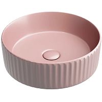 Умывальник Ceramica Nova CN6057MP Element, чаша накладная 36х36 см, розовый матовый