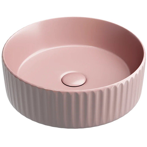 Умывальник Ceramica Nova CN6057MP Element, чаша накладная 36х36 см, розовый матовый