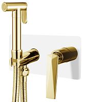 Гигиенический душ Boheme 387-W Venturo со смесителем, белый/золото