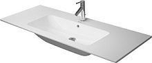 Раковина Duravit 2336120030  ME by Starck для мебели с переливом, с 3 отв. под смеситель, 123x49 см, белая