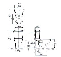 Крышка-сиденье для унитаза Jacob Delafon Mideo 4393K-00 (exp)