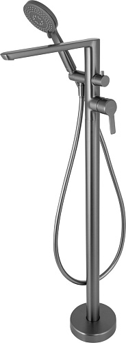 Смеситель Deante BQA_D17M Arnika для ванны напольный, с внутренней частью, Titanium (титан) Смеситель Deante BQA_D17M Arnika для ванны напольный, с внутренней частью, Titanium (титан)