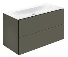 Тумба Keuco 32973290000 Plan под умывальник 100х49 см, инокс матовый/инокс матовый