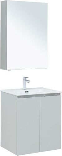 Комплект мебели Aquanet 00274531 Алвита New для ванной комнаты, серый купить недорого в интернет-магазине Керамос