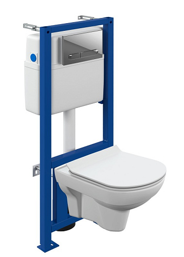 Инсталляция с унитазом+ Панель смыва Cersanit CITY 64121 Инсталляция с унитазом+ Панель смыва Cersanit CITY 64121