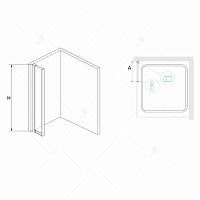 Боковая панель RGW 03064130-11 Hotel Z-41, 195 см для душевой двери, профиль хром Боковая панель RGW 03064130-11 Hotel Z-41, 195 см для душевой двери, профиль хром