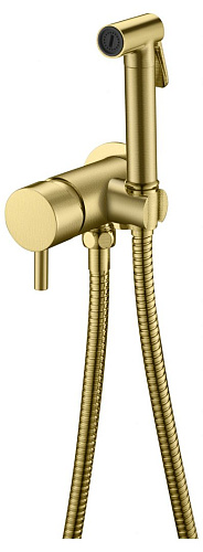 Гигиенический душ Boheme 467-MG Uno со смесителем, золото матовое