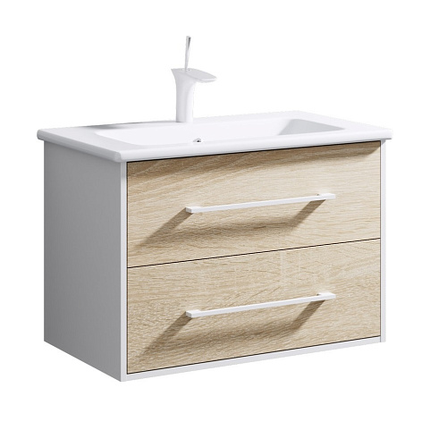 Тумба с раковиной Aqwella Miami Тумба Майами 80 Mai.01.08 с раковиной купить недорого в интернет-магазине Керамос