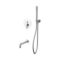 Смеситель скрытого монтажа Whitecross Y brushed nickel YSET06NIB