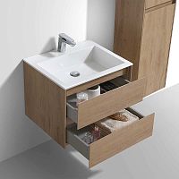 База Vincea VMC-2L600NO Luka под раковину, 60х48 см, подвесная, N.Oak (натуральный дуб)