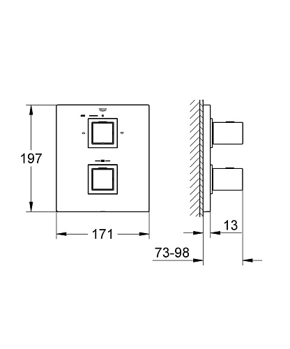 Термостат Grohe Grohtherm Cube 19958000