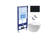 Комплект: Унитаз, Инсталляция, Кнопка смыва Aquatek ЕВРОПА SET AQUATEK ЕВРОПА cm-017 4в1
