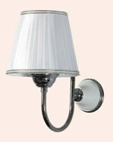 Настенная лампа светильника TW Harmony 029, с основанием, цвет:  белый,хром ,TWHA029bi,cr без абажура