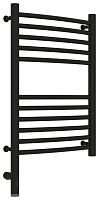 Полотенцесушитель электрический Сунержа 31-5802-6040 Богема 3.0 РЭБ выгнутая, 600х400 мм/ МЭМ левый, матовый черный