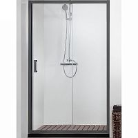 Душевая дверь Aquatek AQ ARI RA 10020BL 100 см, прозрачное стекло, профиль черный