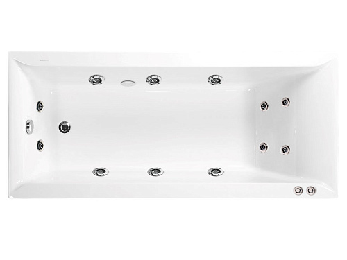 Акриловая ванна с гидромассажем 12 джетов Vagnerplast VERONELA 150x70