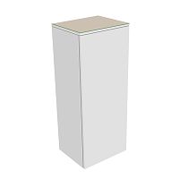 Шкаф-пенал Keuco 31720750001 Edition 400 средний 90х35 см, петли слева, белый/стекло матовое кашемир