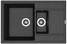 Мойка для кухни Florentina 20.250.D0780.302 Липси 78х51 см, с крылом, антрацит