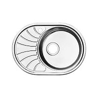 Мойка  нержавеющая сталь, полированная, чаша справа, 650*460, Suno S, IDDIS, SUN65PRi77K