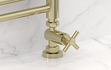 Вентиль Сунержа 020-1409-1234 прямой, (крест) G 1/2" НР х G 3/4" НГ, шампань