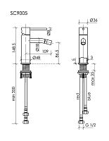 Смеситель для биде Sancos Etna SC9005BN