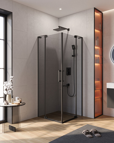 Душевой уголок CEZARES SLIDER-A-2-70/80-GRIGIO-NERO Душевой уголок CEZARES SLIDER-A-2-70/80-GRIGIO-NERO