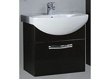 Тумба Акватон 1A141701AA950 Ария 80 под раковину, 76х30 см, черный,хром глянец