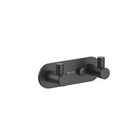 Крючок Aquatek AQ4102MB Европа двойной, черный матовый Крючок Aquatek AQ4102MB Европа двойной, черный матовый