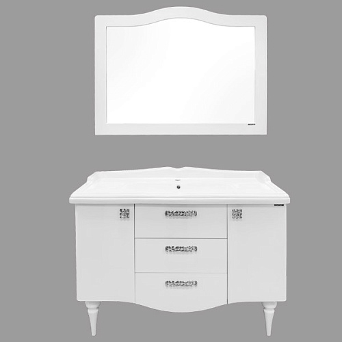 Тумба Comforty Монако 120 напольная 120х49 см, с раковиной, белый матовый Тумба Comforty Монако 120 напольная 120х49 см, с раковиной, белый матовый снят с производства