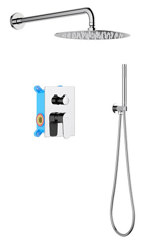 Душевой комплект Aquatek AQ1272CR Оберон Set 3 в 1, хром Душевой комплект Aquatek AQ1272CR Оберон Set 3 в 1, хром