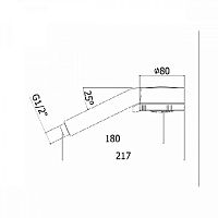 Душевая лейка Cezares Комплектующие CZR-D3F-01