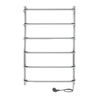 Электрический полотенцесушитель INDIGO LCEE80-50R Embrace без полочки, серебристый