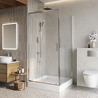 Душевой уголок BelBagno LUCE LUCE-A-1-100/100-C-Cr Душевой уголок BelBagno LUCE LUCE-A-1-100/100-C-Cr