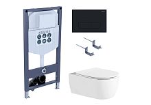 Комплект: Унитаз, Инсталляция, Кнопка смыва Aquatek ЕВРОПА SET AQUATEK ЕВРОПА New-017/023